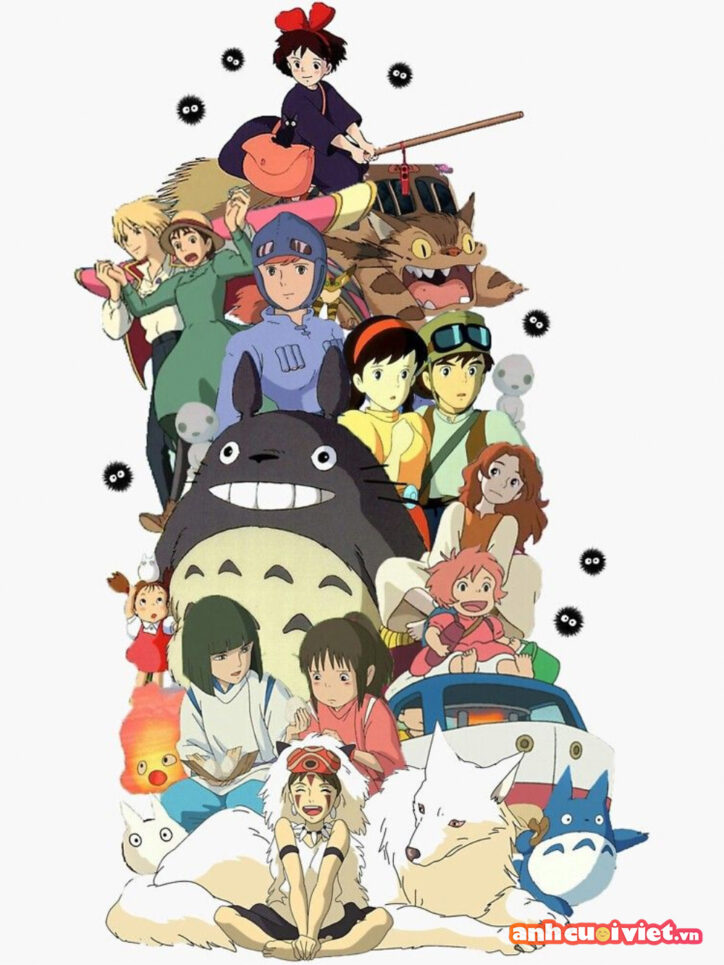 Hình nền điện thoại chứa đựng cả một thế hệ phim hoạt hình anime của Ghibli. Đây là tất cả những nhân vật trong tất cả các câu chuyện thú vị, với dáng hình kì lạ nhưng lại rất đặc biệt. 