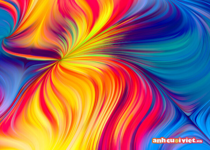 Những dòng màu sắc đối lập nhau, đan xem và hòa quyện vào nhau tạo nên một bức ảnh thật đẹp. 