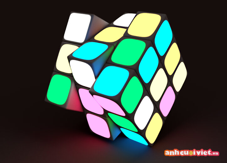 Rubik là một món đồ chơi có thể giúp bé phát triển tư duy não bộ. 